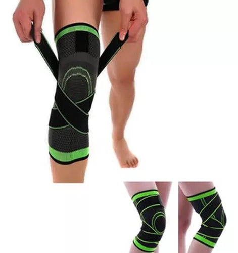 Rodillera Verde Ajustable (Paquete x 2)